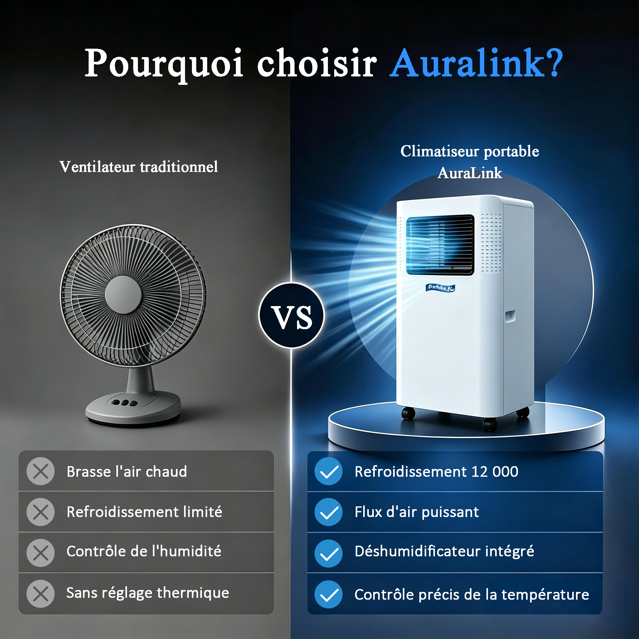 Climatiseurs portables AuraLink